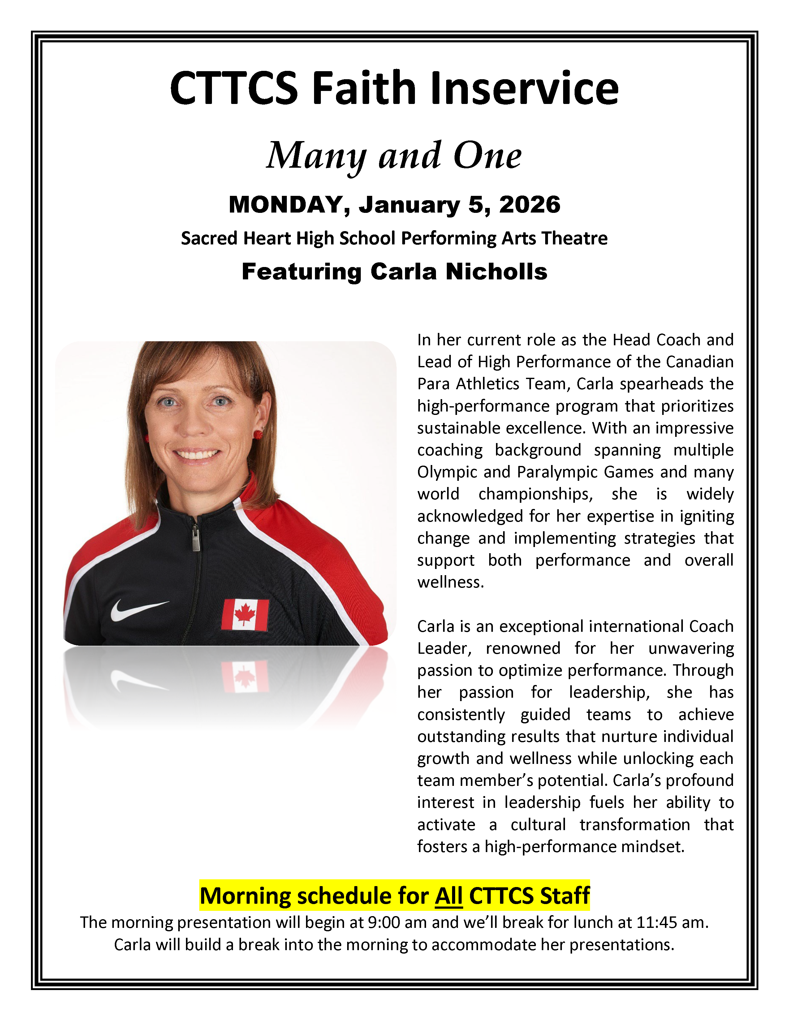 Jan 5 2026 Faith Inservice